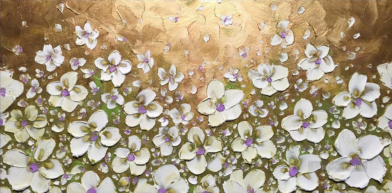 shinning fleurs Texture 3D Peintures à l'huile